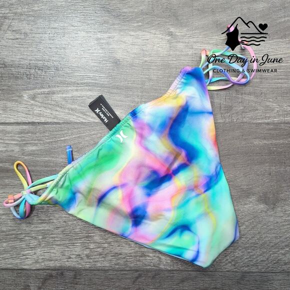 Hurley Reversible Tie Side Bikini Bottom Size M - Picture 5 of 5